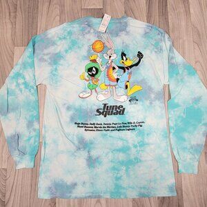 Space Jam Shirt Medium Tie-Dye Mens - A New Legacy Tune Squad Graphic Tee NEW